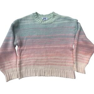 525 America Women's Perfect Pastel Ombre Pullover Taffy Multi size